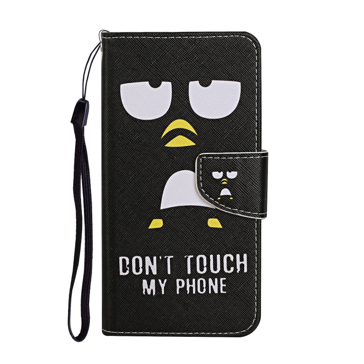 For Samsung Galaxy S25 5G Colored Drawing Pattern Leather Phone Case(Penguin) - Galaxy S25 5G Cases by PMC Jewellery | Online Shopping South Africa | PMC Jewellery | Buy Now Pay Later Mobicred