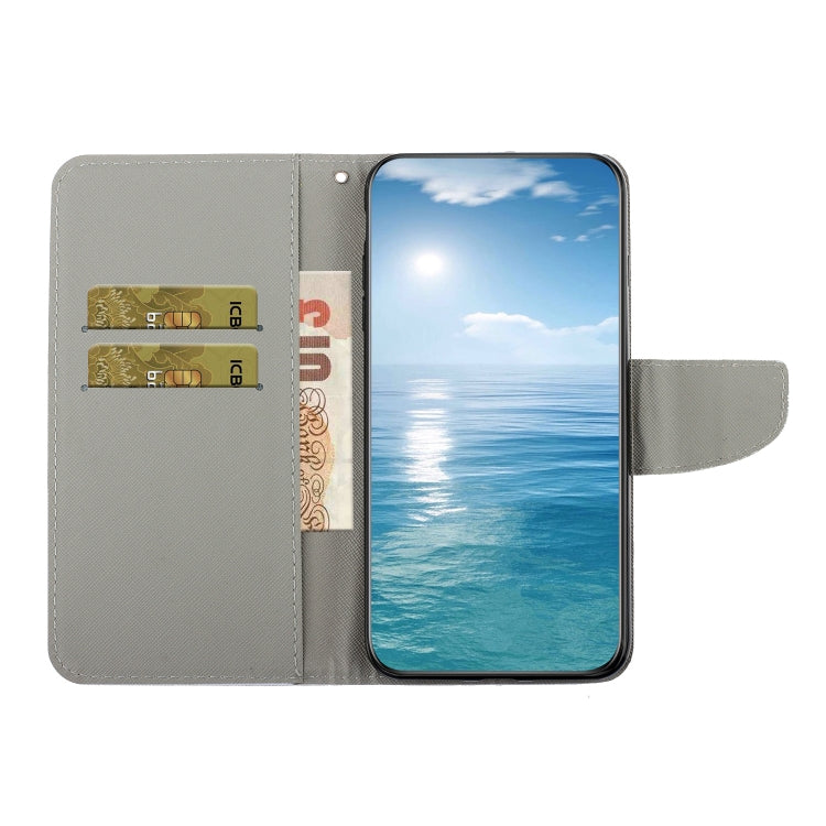 For Samsung Galaxy S25+ 5G Colored Drawing Pattern Leather Phone Case(Red Heart) - Galaxy S25+ 5G Cases by PMC Jewellery | Online Shopping South Africa | PMC Jewellery | Buy Now Pay Later Mobicred