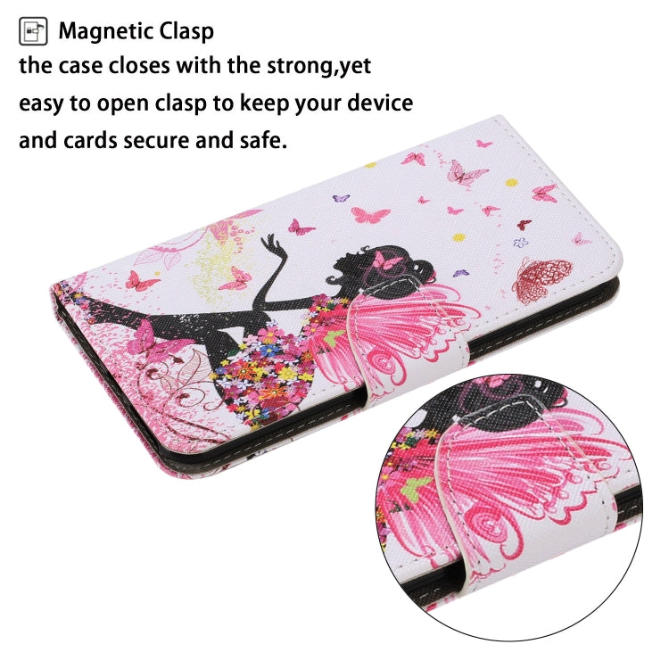 For Samsung Galaxy S25+ 5G Colored Drawing Pattern Leather Phone Case(Dancing Girl) - Galaxy S25+ 5G Cases by PMC Jewellery | Online Shopping South Africa | PMC Jewellery | Buy Now Pay Later Mobicred