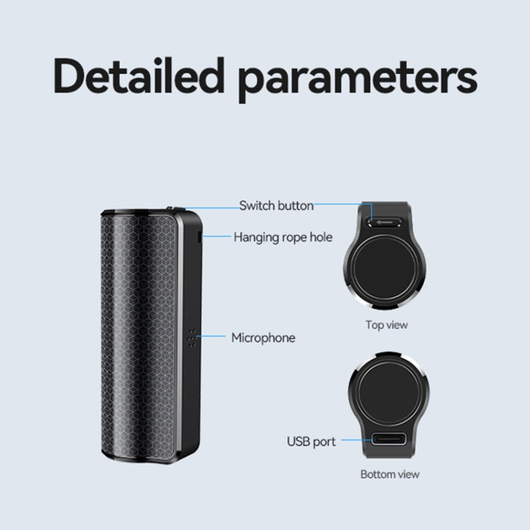 Q70A Magnetic Noise Reduction Voice Recording Pen Support APP Control, Memory:128GB(Black) - Recording Pen by PMC TechLife | Online Shopping South Africa | PMC TechLife | Buy Now Pay Later Mobicred