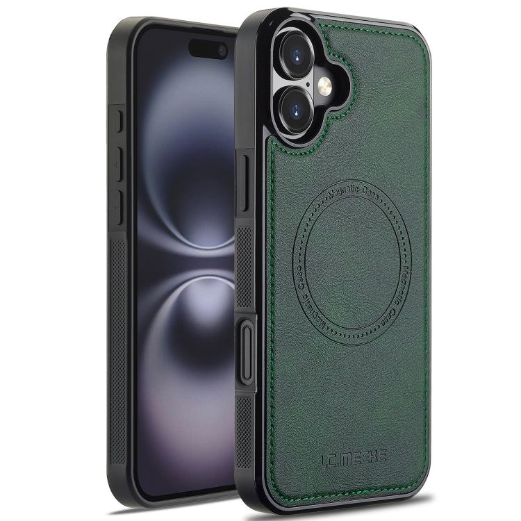 For iPhone 16 LC.IMEEKE Magsafe Phone Case(Green) - iPhone 16 Cases by LC.IMEEKE | Online Shopping South Africa | PMC Jewellery | Buy Now Pay Later Mobicred