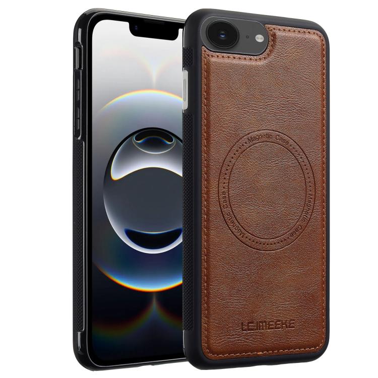 For iPhone 16e LC.IMEEKE Magsafe Phone Case(Brown) - free shipping - PMC TechLife - Order now!