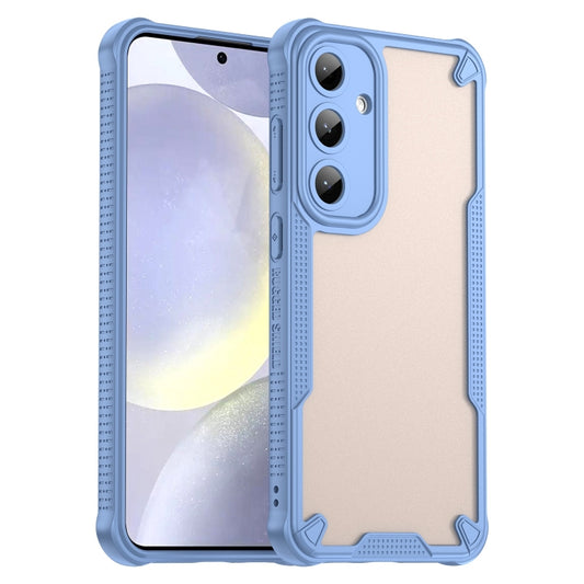 For Samsung Galaxy S25+ 5G Armor Glaze PC Hybrid TPU Phone Case(Blue) - Galaxy S25+ 5G Cases by PMC Jewellery | Online Shopping South Africa | PMC Jewellery | Buy Now Pay Later Mobicred