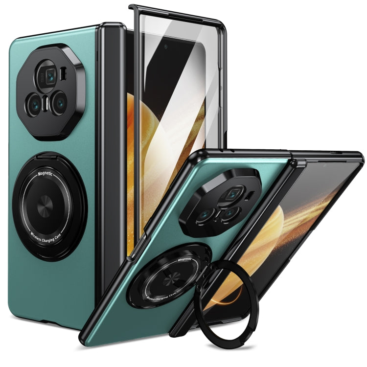 For Honor Magic V3 Gold Medal Rotating Folding Series Ring Holder Phone Case(Royal Blue) - Honor Cases by PMC TechLife | Online Shopping South Africa | PMC TechLife | Buy Now Pay Later Mobicred