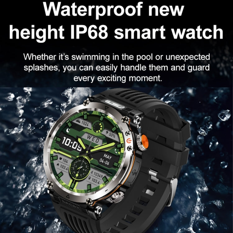 HT30 1.7 inch IP68 Waterproof Silicone Band Smart Watch, Support Flashlight / Banknote Detector Light / Compass(Army Green) - Smart Wristbands by PMC TechLife | Online Shopping South Africa | PMC TechLife | Buy Now Pay Later Mobicred