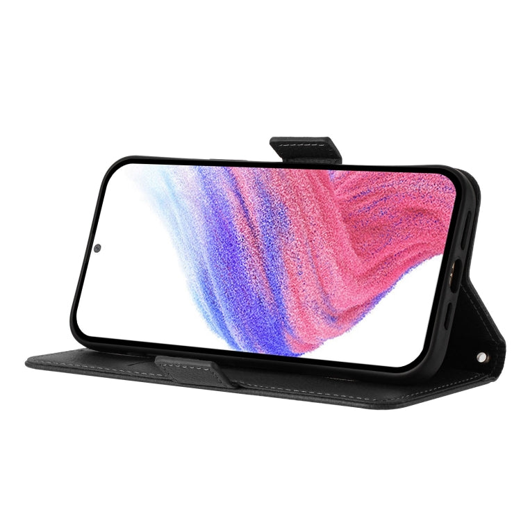 For Doogee N55 Plus Embossed Rose RFID Anti-theft Leather Phone Case(Black) - More Brand by PMC TechLife | Online Shopping South Africa | PMC TechLife | Buy Now Pay Later Mobicred