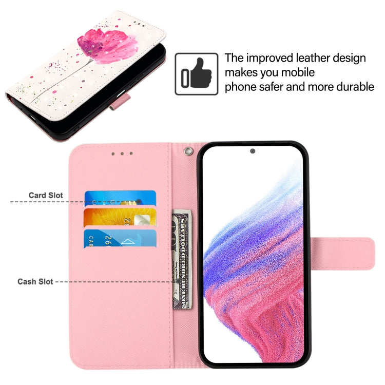 For Doogee N55 Plus 3D Painting Horizontal Flip Leather Phone Case(Flower) - More Brand by PMC TechLife | Online Shopping South Africa | PMC TechLife | Buy Now Pay Later Mobicred