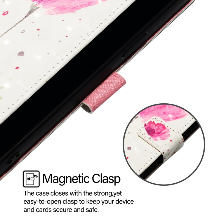 For Doogee N55 Plus 3D Painting Horizontal Flip Leather Phone Case(Flower) - More Brand by PMC TechLife | Online Shopping South Africa | PMC TechLife | Buy Now Pay Later Mobicred