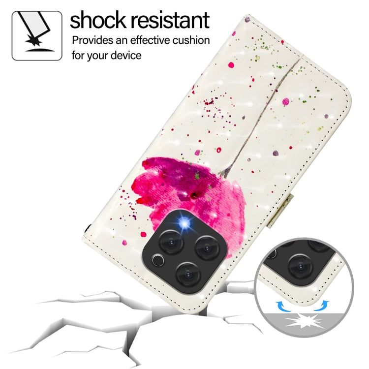 For Doogee N55 Plus 3D Painting Horizontal Flip Leather Phone Case(Flower) - More Brand by PMC TechLife | Online Shopping South Africa | PMC TechLife | Buy Now Pay Later Mobicred