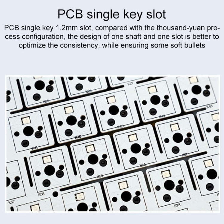 AULA F87 87 Keys Wired/2.4G/Bluetooth Three Model Customized RGB Mechanical Keyboard(Glacier Blue) - free shipping - PMC TechLife - Order now!