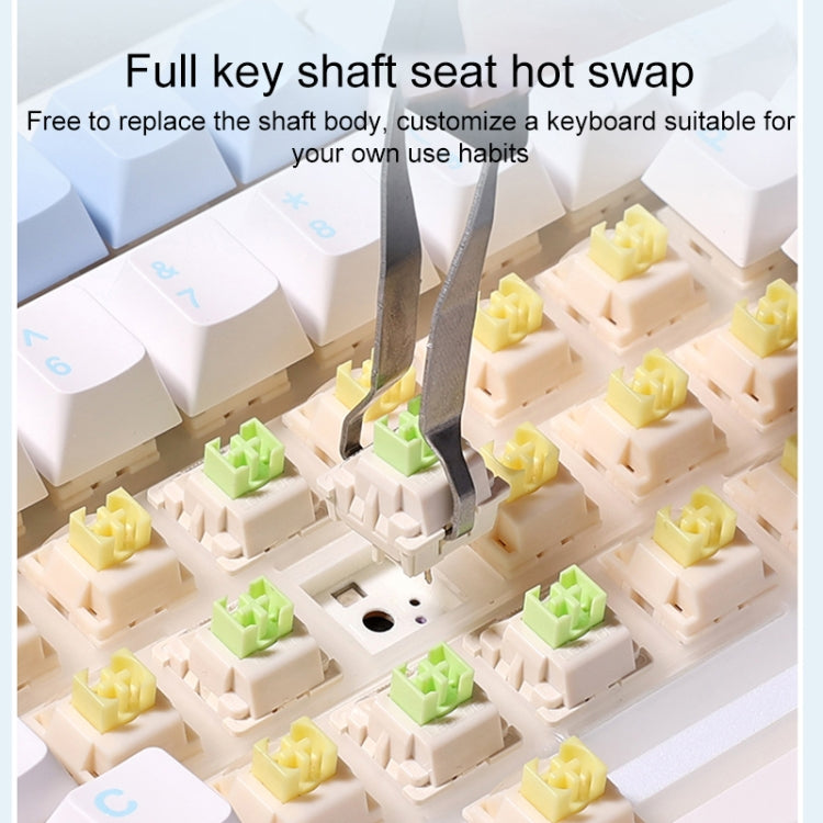 AULA F99 Pro 99 Keys Wired/2.4G/Bluetooth Three Model Customized RGB Mechanical Keyboard(Gradient Grey Side Carving) - Wireless Keyboard by AULA | Online Shopping South Africa | PMC TechLife | Buy Now Pay Later Mobicred