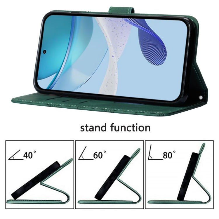 For Doogee N55 Plus Crossbody 3D Embossed Flip Leather Phone Case(Green) - free shipping - PMC TechLife - Order now!
