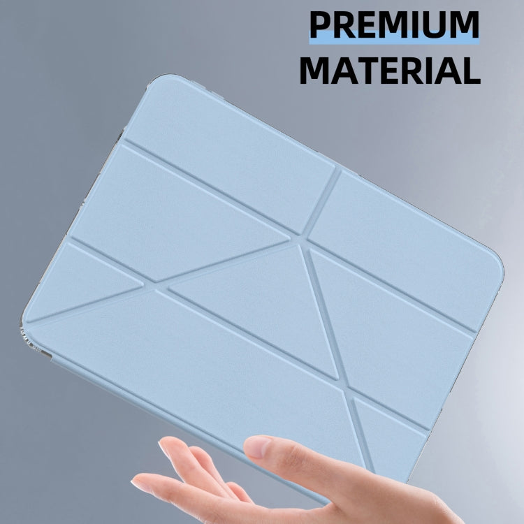 For iPad Pro 13 2024 mutural Y-Shape Deformation Leather Tablet Case(Grey) - free shipping - PMc TechLife - Order now!