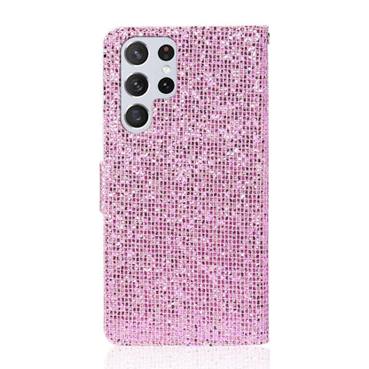 For Samsung Galaxy S25 Ultra 5G Glitter Powder Filp Leather Phone Case(Pink) - Galaxy S25 Ultra 5G Cases by PMC Jewellery | Online Shopping South Africa | PMC Jewellery | Buy Now Pay Later Mobicred