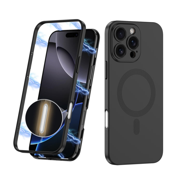For iPhone 16 Pro Max GKK MagSafe Full Coverage Phone Case(Black) - free shipping - PMC Jewellery - Order now!