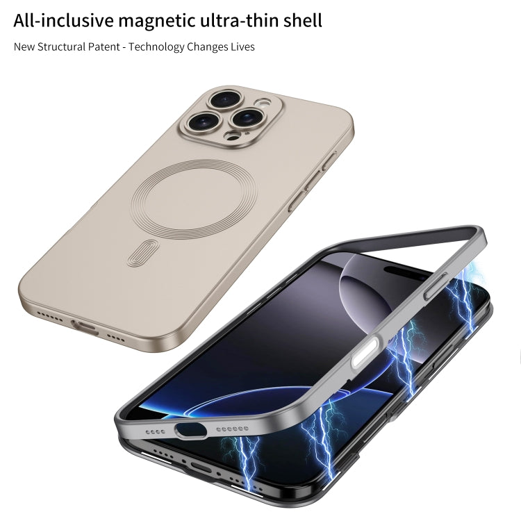 For iPhone 16 Pro Max GKK MagSafe Full Coverage Phone Case(Mountain Gray) - free shipping - PMC Jewellery - Order now!