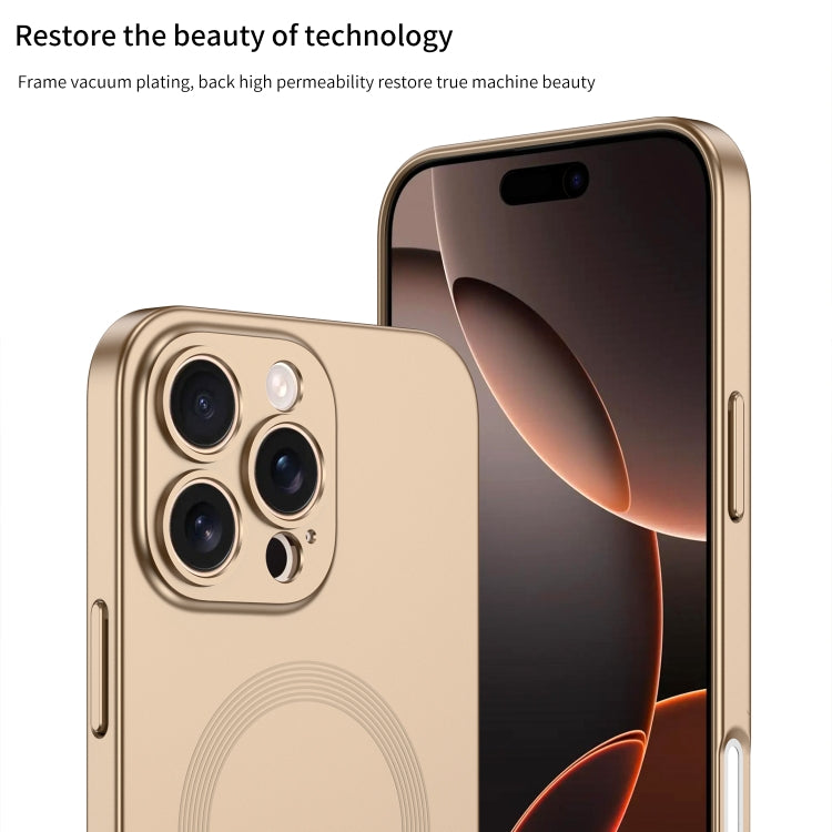 For iPhone 16 Plus GKK MagSafe Full Coverage Phone Case(Gold) - free shipping - PMC Jewellery - Order now!