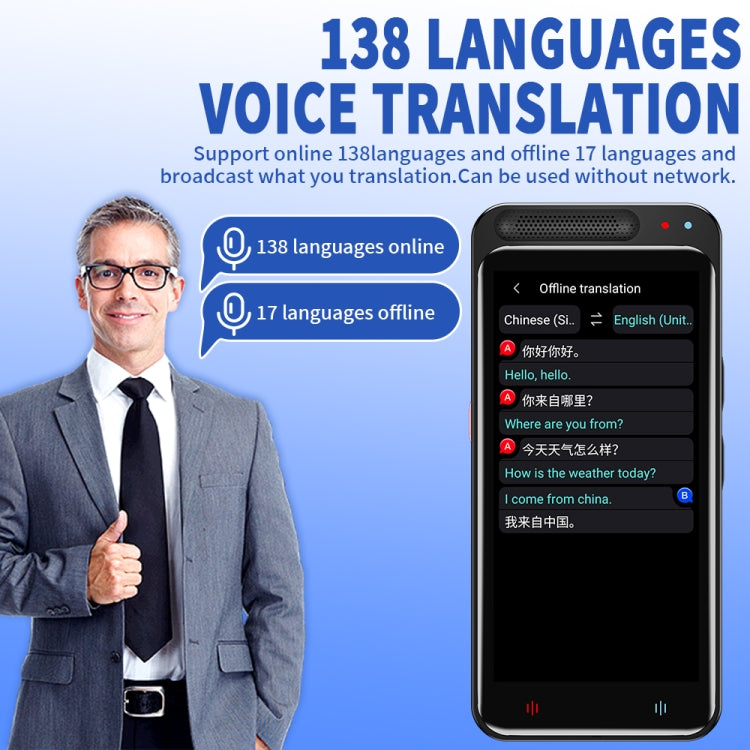 VORMOR Z6 5.0 inch HD Touch Screen Smart AI Translator 139 Languages with Offline Translation / Photo Translation -  by PMC TechLife | Online Shopping South Africa | PMC TechLife | Buy Now Pay Later Mobicred