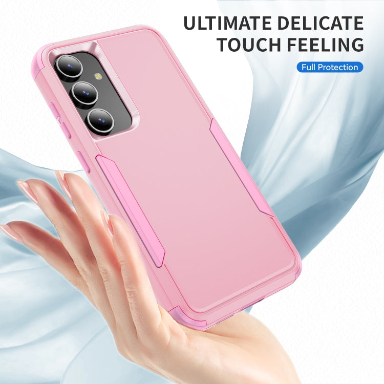 For Samsung Galaxy S25 5G TPU + PC Shockproof Protective Phone Case(Pink) - Galaxy S25 5G Cases by PMC Jewellery | Online Shopping South Africa | PMC Jewellery | Buy Now Pay Later Mobicred