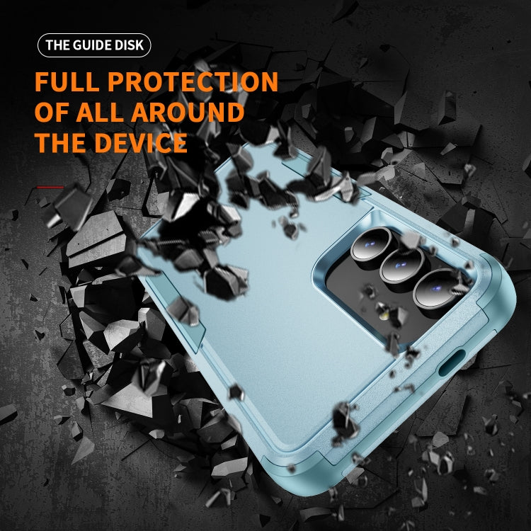 For Samsung Galaxy S25 5G TPU + PC Shockproof Protective Phone Case(Grey Green) - Galaxy S25 5G Cases by PMC Jewellery | Online Shopping South Africa | PMC Jewellery | Buy Now Pay Later Mobicred