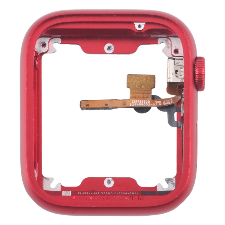 For Apple Watch Series 7 / 8 / 9 45MM LTE Aluminium Alloy Middle Frame Bezel Plate with Crown Spin Axis Flex Cable(Red) - Middle Frame by PMC Jewellery | Online Shopping South Africa | PMC Jewellery | Buy Now Pay Later Mobicred