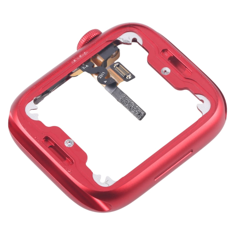 For Apple Watch Series 7 / 8 / 9 45MM GPS Aluminium Alloy Middle Frame Bezel Plate with Crown Spin Axis Flex Cable(Red) - Middle Frame by PMC Jewellery | Online Shopping South Africa | PMC Jewellery | Buy Now Pay Later Mobicred