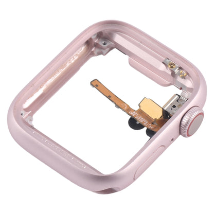 For Apple Watch Series 9 45MM LTE Aluminium Alloy Middle Frame Bezel Plate with Crown Spin Axis Flex Cable(Pink) - Middle Frame by PMC Jewellery | Online Shopping South Africa | PMC Jewellery | Buy Now Pay Later Mobicred