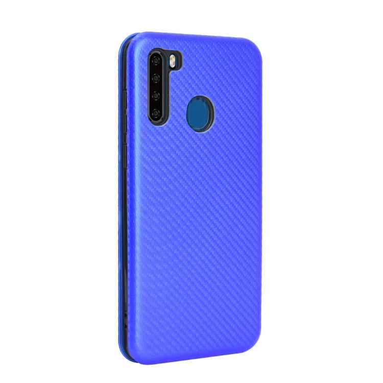 For Blackview A80 Pro Carbon Fiber Texture Horizontal Flip TPU + PC + PU Leather Case with Card Slot(Blue) - More Brand by PMC Jewellery | Online Shopping South Africa | PMC Jewellery