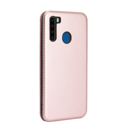 For Blackview A80 Pro Carbon Fiber Texture Horizontal Flip TPU + PC + PU Leather Case with Card Slot(Pink) - More Brand by PMC Jewellery | Online Shopping South Africa | PMC Jewellery | Buy Now Pay Later Mobicred