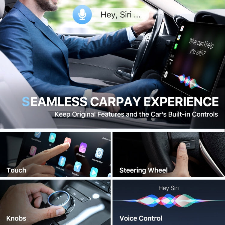 USB Interface Wired to Wireless Car CarPlay Adapter(Black) - free shipping - PMC TechLife - Order now!