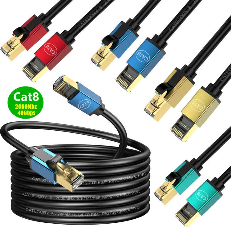 10m Home Fiber Bandwidth 10 Gigabit CAT8 Network Cable(Blue) - Lan Cable and Tools by PMC TechLife | Online Shopping South Africa | PMC TechLife | Buy Now Pay Later Mobicred