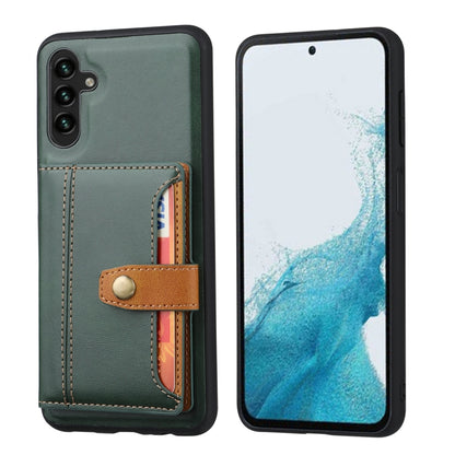 For Samsung Galaxy S25+ 5G Calfskin Card Slot TPU Hybrid PU Phone Case(Green) - Galaxy S25+ 5G Cases by PMC Jewellery | Online Shopping South Africa | PMC Jewellery | Buy Now Pay Later Mobicred