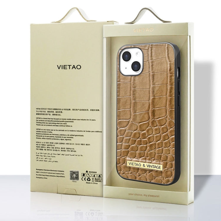 For iPhone 16 Pro Max VIETAO Alligator Texture PU Phone Case(Black) - iPhone 16 Pro Max Cases by VIETAO | Online Shopping South Africa | PMC Jewellery | Buy Now Pay Later Mobicred