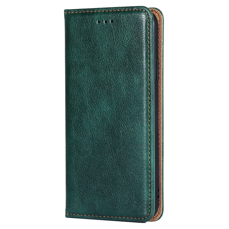 For Samsung Galaxy S25 Ultra 5G Gloss Oil Solid Color Magnetic Leather Phone Case(Green) - Galaxy S25 Ultra 5G Cases by PMC Jewellery | Online Shopping South Africa | PMC Jewellery | Buy Now Pay Later Mobicred