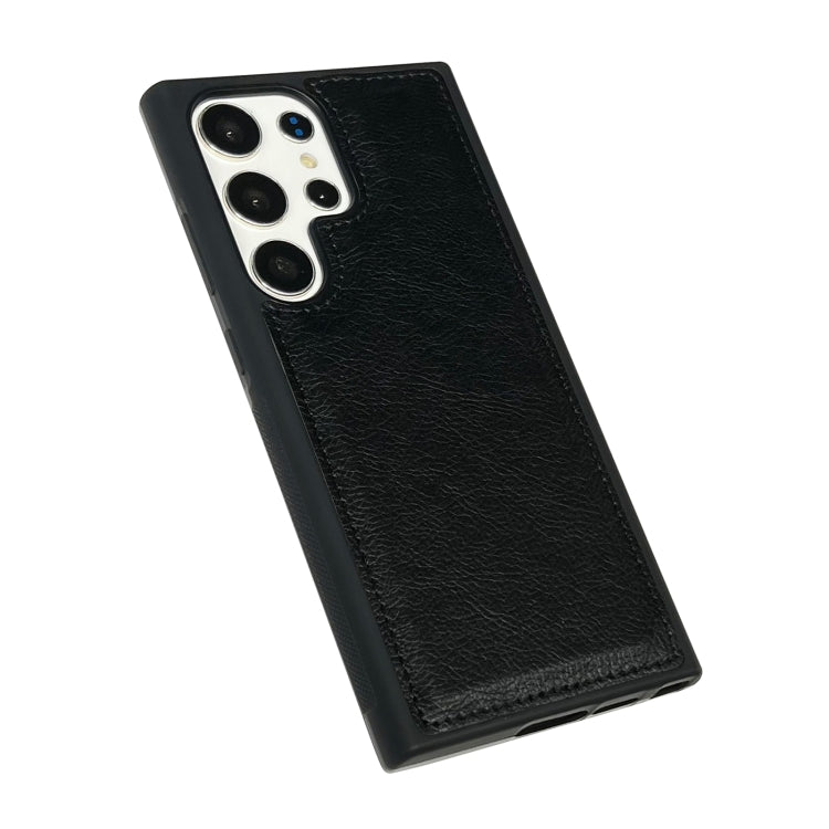 For Samsung Galaxy S25 5G Cowhide Texture Back Cover Phone Case(Black) - Galaxy S25 5G Cases by PMC Jewellery | Online Shopping South Africa | PMC Jewellery | Buy Now Pay Later Mobicred