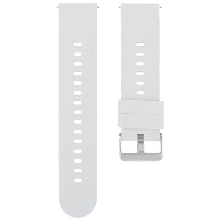 19mm Solid Color Steel Buckle Silicone Watch Band(Starlight) - 20mm Bands by PMc TechLife | Online Shopping South Africa | PMc TechLife | Buy Now Pay Later Mobicred