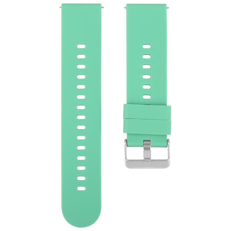 20mm Solid Color Steel Buckle Silicone Watch Band(Grass Green) - free shipping - PMc TechLife - Order now!