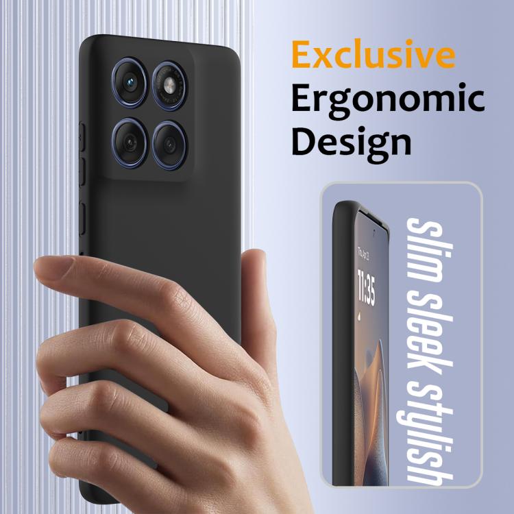For Motorola Edge 60 Pro Shockproof Silicone Magsafe Phone Case(Black) - free shipping - PMC TechLife - Order now!