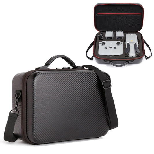 For DJI Mavic Air 2 Portable PU Shoulder Storage Bag Protective Box(Black) - Backpacks & Bags by PMC Jewellery | Online Shopping South Africa | PMC Jewellery | Buy Now Pay Later Mobicred