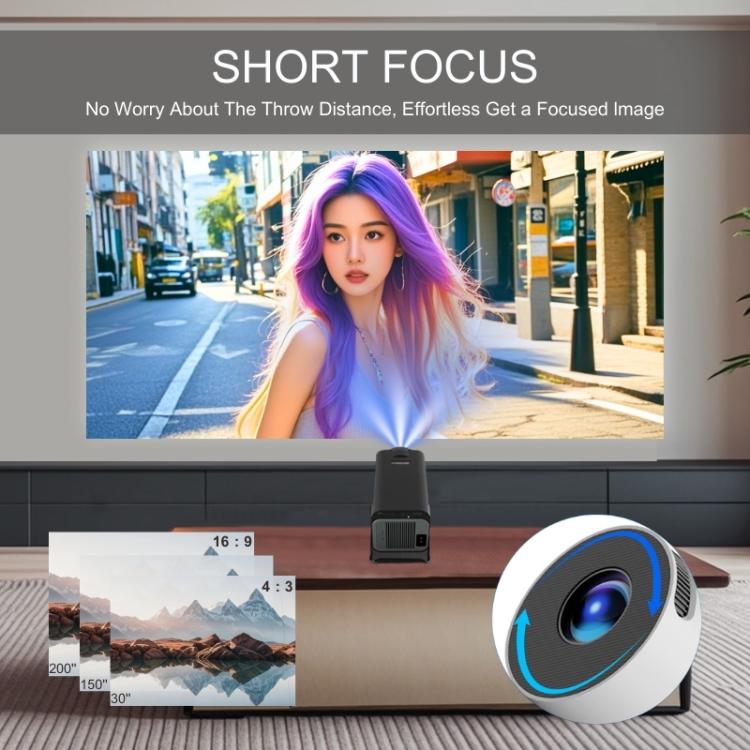 M10 Plus 1280 x 720P 200ANSI Amlogic H713 CPU Android 11 Smart Projector with Bracket, AU Plug(Metal Grey) - LED Projector by PMC TechLife | Online Shopping South Africa | PMC TechLife | Buy Now Pay Later Mobicred