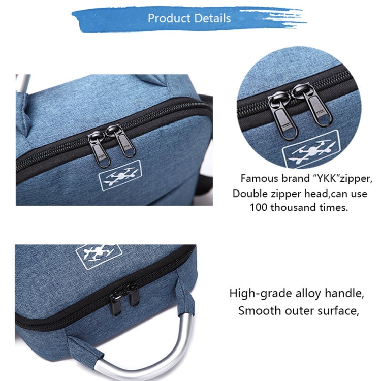 For DJI Mavic Air 2 Portable Oxford Cloth Shoulder Storage Bag Protective Box(Blue Black) - Backpacks & Bags by PMC Jewellery | Online Shopping South Africa | PMC Jewellery | Buy Now Pay Later Mobicred