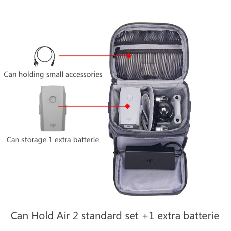 For DJI Mavic Air 2 Waterproof Portable Storage Bag Protective Box(Grey) - Backpacks & Bags by PMC Jewellery | Online Shopping South Africa | PMC Jewellery | Buy Now Pay Later Mobicred