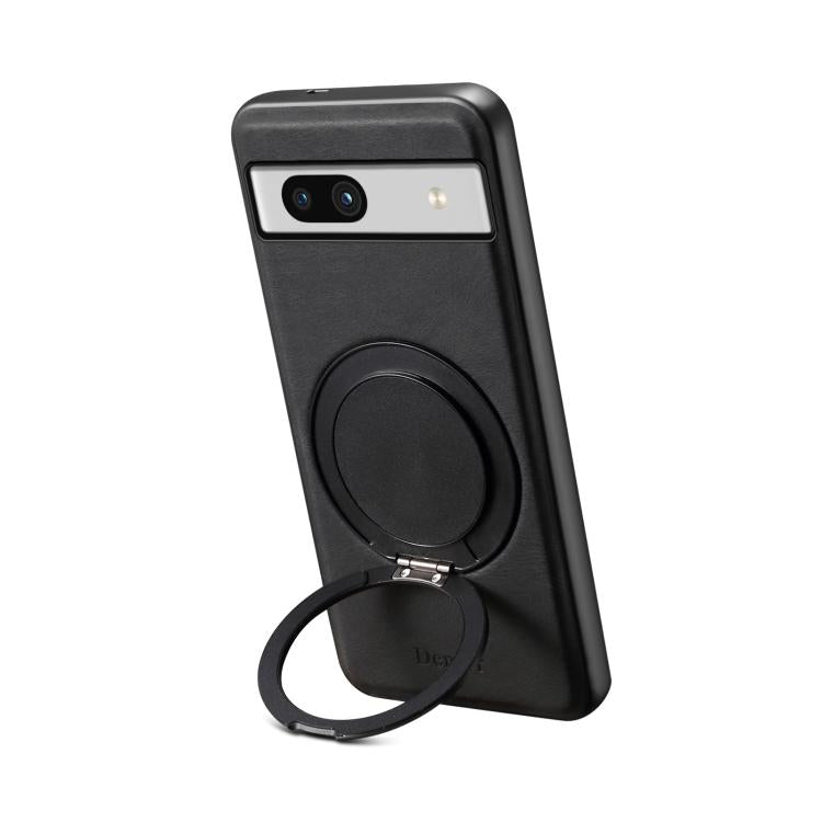For Google Pixel 7a Denior A14 Skin Feel Rotating Holder MagSafe Phone Case(Black) - free shipping - PMC TechLife - Order now!