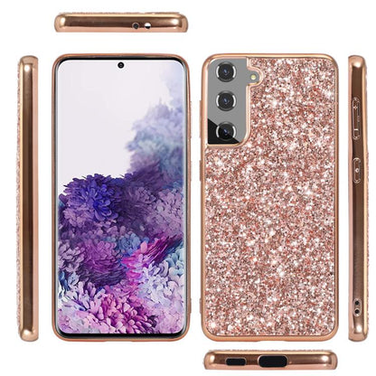 For Samsung Galaxy S25 5G Glitter Powder Shockproof TPU Phone Case(Silver) - Galaxy S25 5G Cases by PMC Jewellery | Online Shopping South Africa | PMC Jewellery | Buy Now Pay Later Mobicred