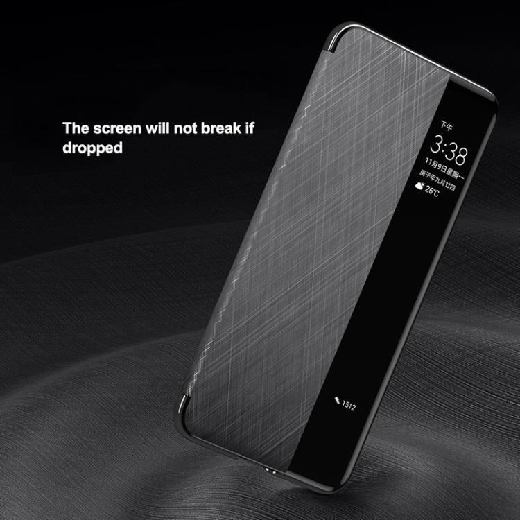 For Huawei Mate 70 Pro / 70 Pro+ Smart View Window Plain Leather Paint PC Phone Case(Black) - Huawei Cases by PMC TechLife | Online Shopping South Africa | PMC TechLife | Buy Now Pay Later Mobicred