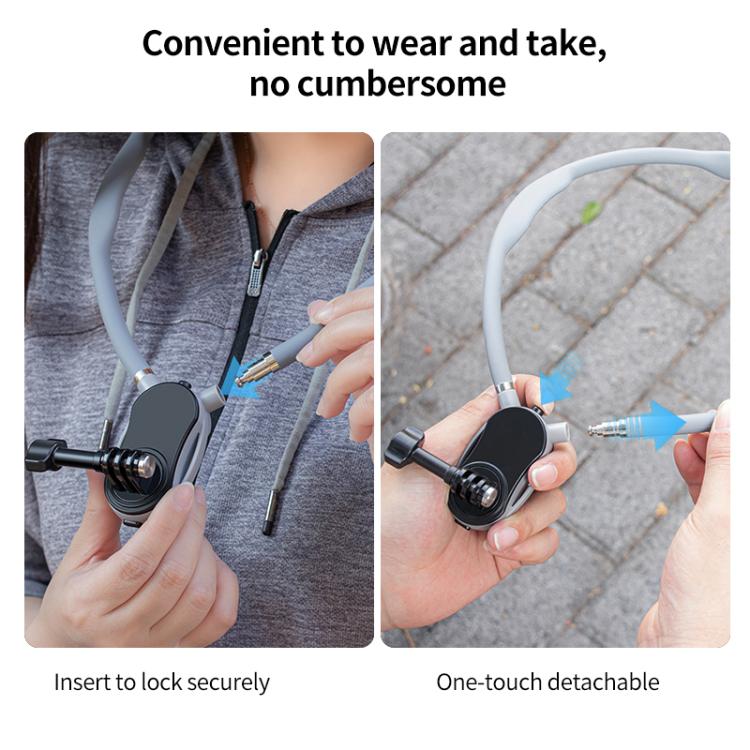 Magnetic Neck Mount Anti-shake Bracket, Type:3 in 1 J-Hook Buckle - free shipping - PMC TechLife - Order now!