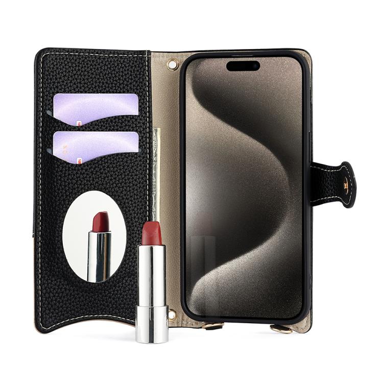For Google Pixel 8 Crossbody Chain Fishtail Litchi Leather Phone Case(Black) - free shipping - PMC TechLife - Order now!