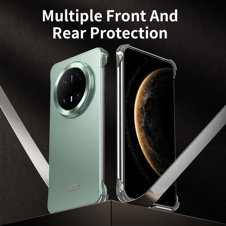 For Huawei Mate 60 Micro Frosted Metal Phone Case(Titanium) - Huawei Cases by PMC TechLife | Online Shopping South Africa | PMC TechLife | Buy Now Pay Later Mobicred
