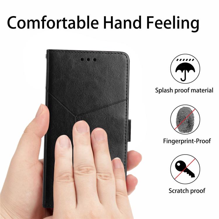 For Infinix Hot 60 Pro+ 4G Y-shaped Pattern Flip Leather Phone Case(Black) - free shipping - PMC TechLife - Order now!