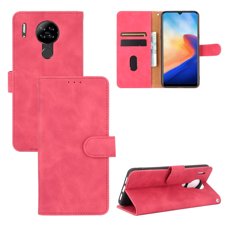 For Blackview A80 Solid Color Skin Feel Magnetic Buckle Horizontal Flip Calf Texture PU Leather Case with Holder & Card Slots & Wallet(Rose Red) - More Brand by PMC Jewellery | Online Shopping South Africa | PMC Jewellery | Buy Now Pay Later Mobicred